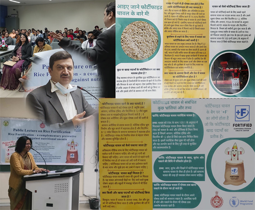 Public lecture on "Rice Fortification" organised by Department of Hematology PGIMER in collaboration with UN World Food Program